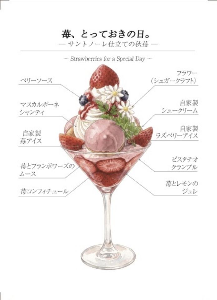 苺、とっておきの日。ーサントノーレ仕立ての秋苺ー