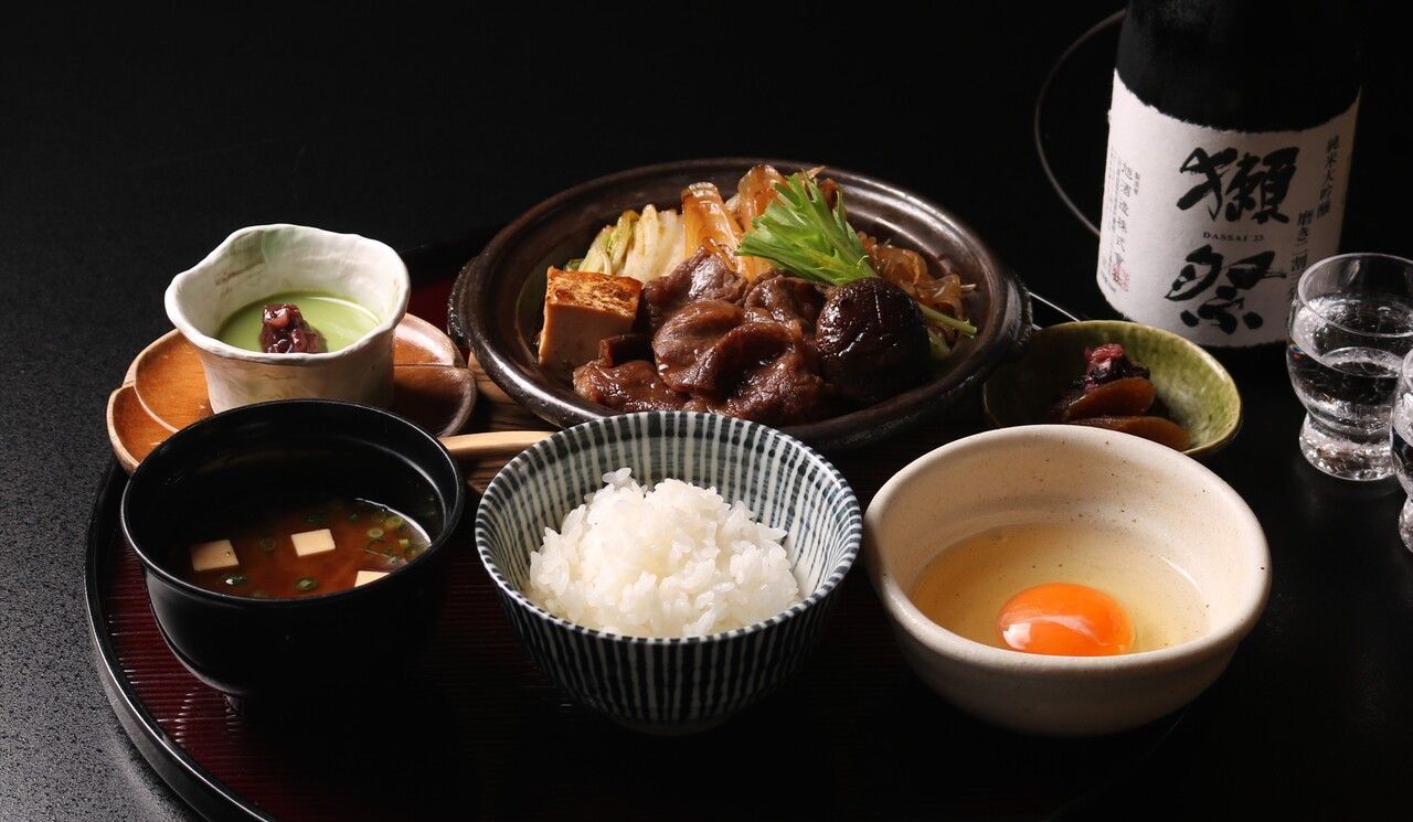 【平日限定ランチ】黒毛和牛のすき焼き膳