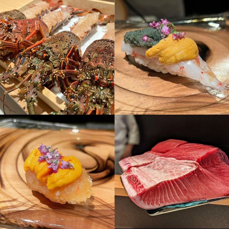 Aged sushi and one lobster course per person