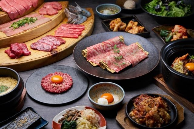 【忘新年会】大将軍コース(日本で一番最初に認可された生食の和牛のユッケや、人気のローリングネギタン塩が 楽しめる大満足コース）