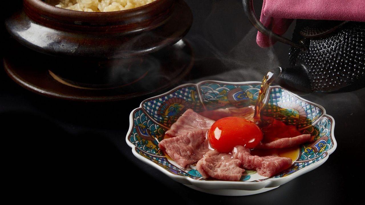 [Seasonal Chef's Choice Course] "Late Summer Meat Appetizers 8 Types" & "Charcoal Grilled Wagyu Beef" & "Wagyu Egg Yolk Shabu-Suki with Clay Pot Rice" 10 dishes in total