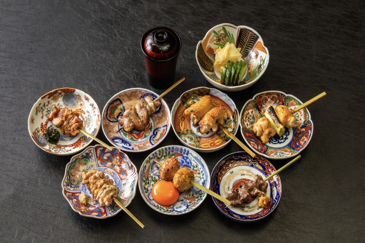 7-skewer course