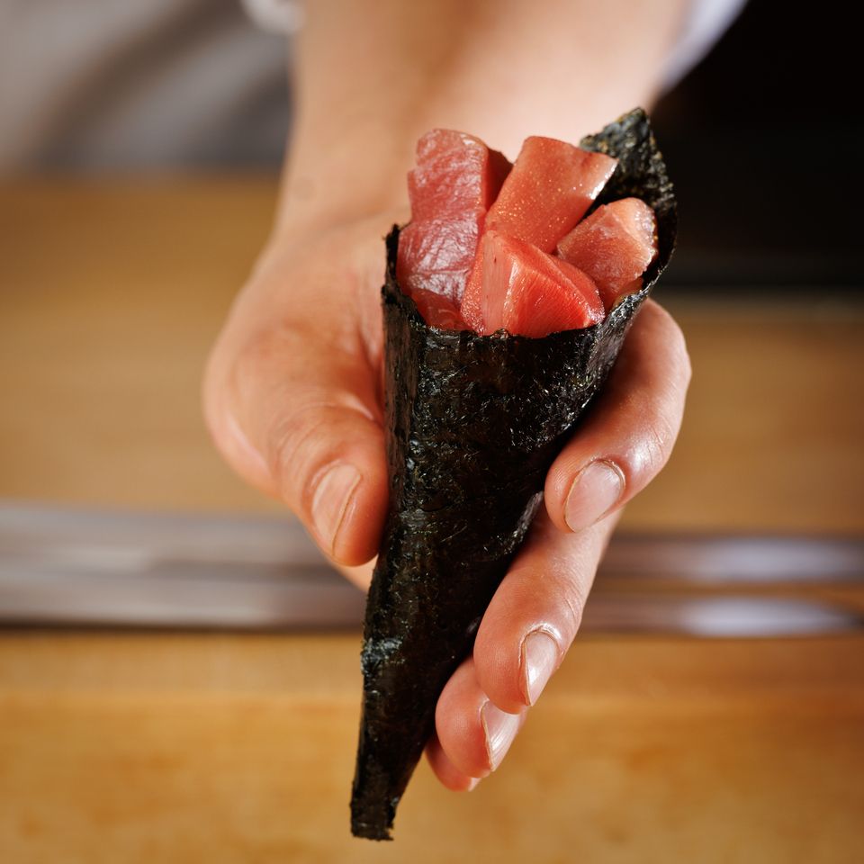 Sushi and appetizer course