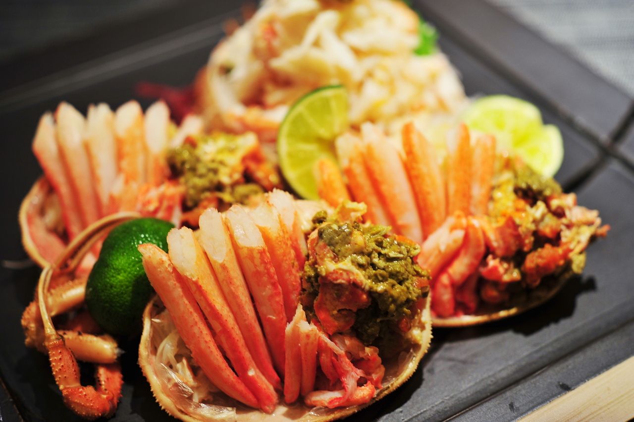 Guaranteed evening counter seating "chef's choice meal" + crab