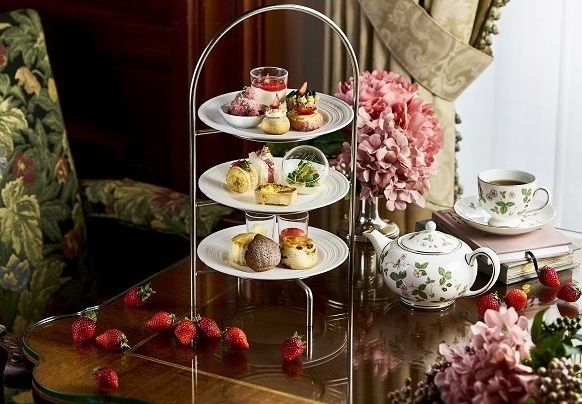 Strawberry Afternoon Tea in British Residence