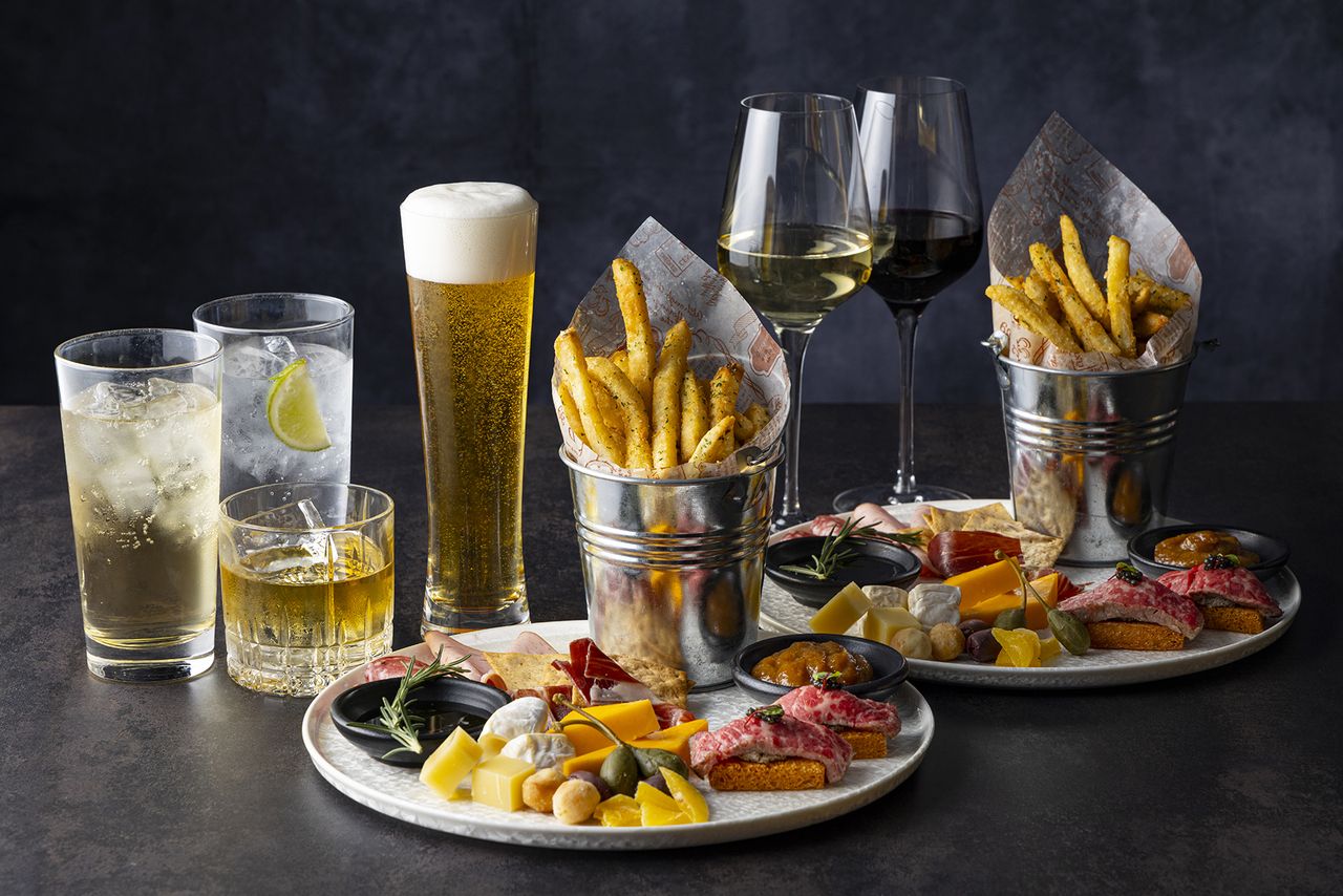 【Web Booking】 4 kinds of bar food platter & 2hours free flow including sparkling wine