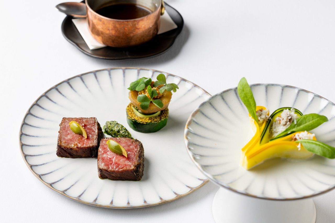 Lunch 4 courses+1drink