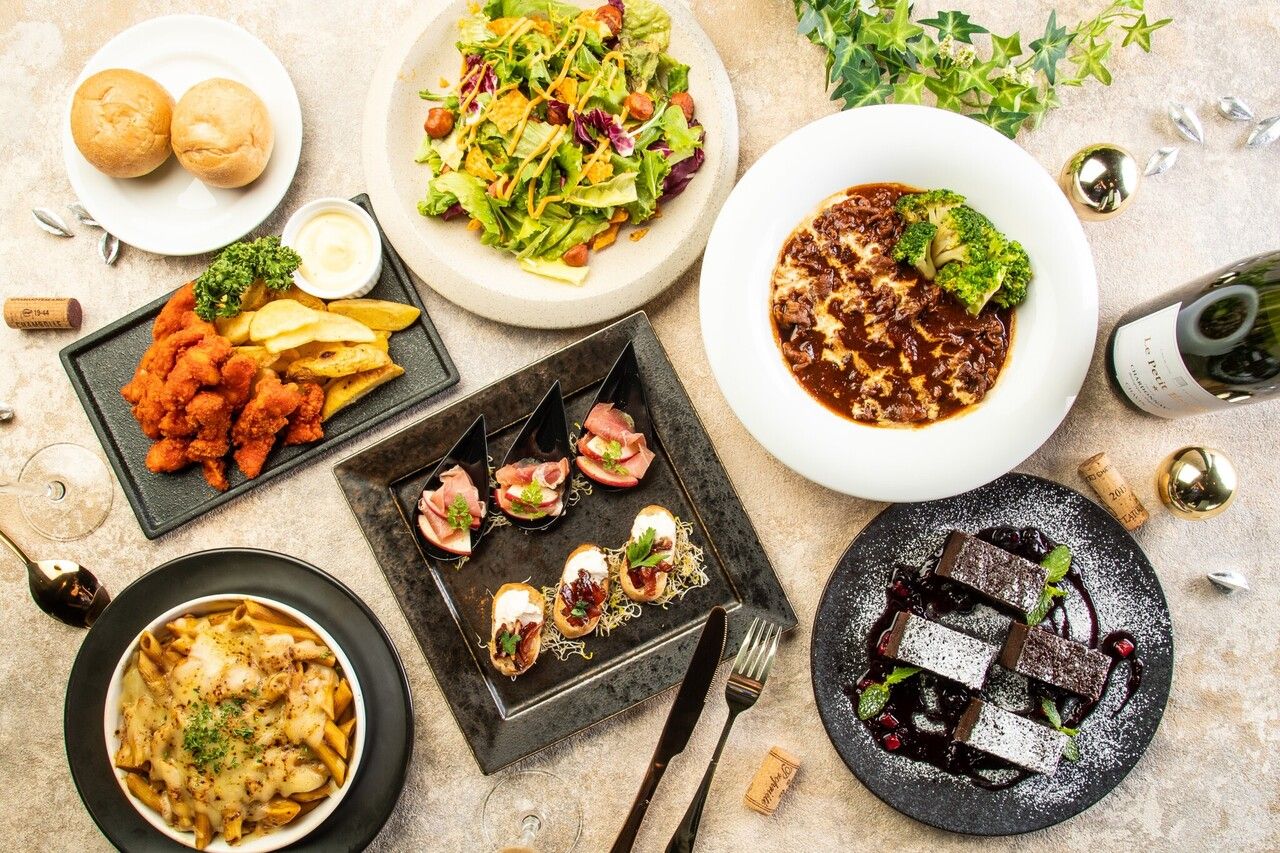 【忘・新年会 Plan】少人数向きカジュアル（7品2時間飲み放題付）