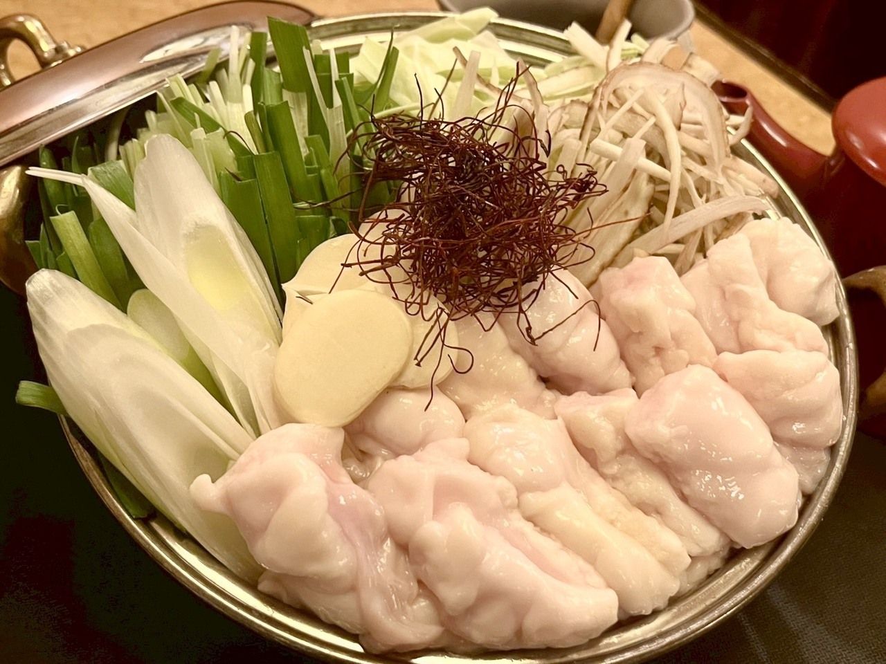 Tecchan Nabe (Kuroge Wagyu offal used / 100 g)