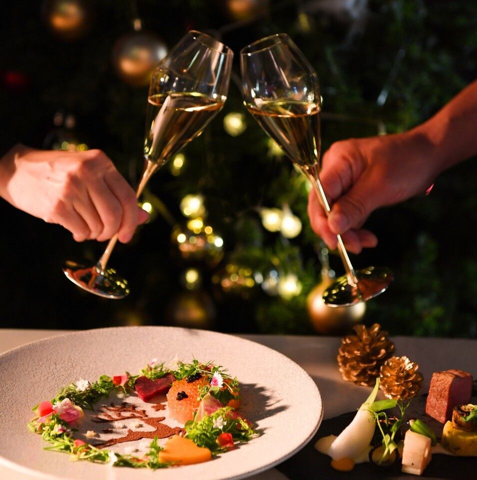 2025クリスマスディナーコース『ノエルB』早期特典付き！（乾杯用グラスシャンパン　モエ・エ・シャンドン）