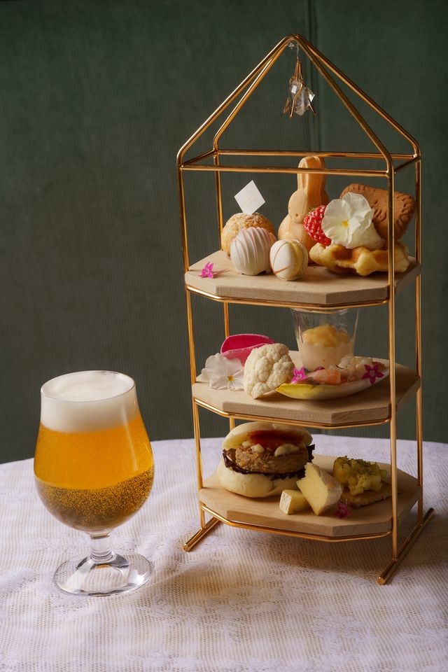 [16:00~ or 18:00~] Night afternoon tea plate with free drink (60 minutes)