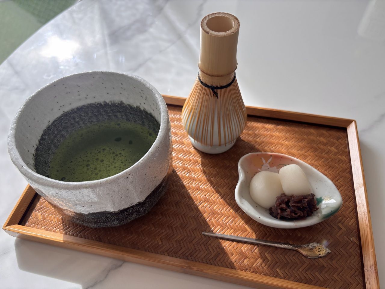 Tea ceremony experience — available exclusively to guests who order breakfast