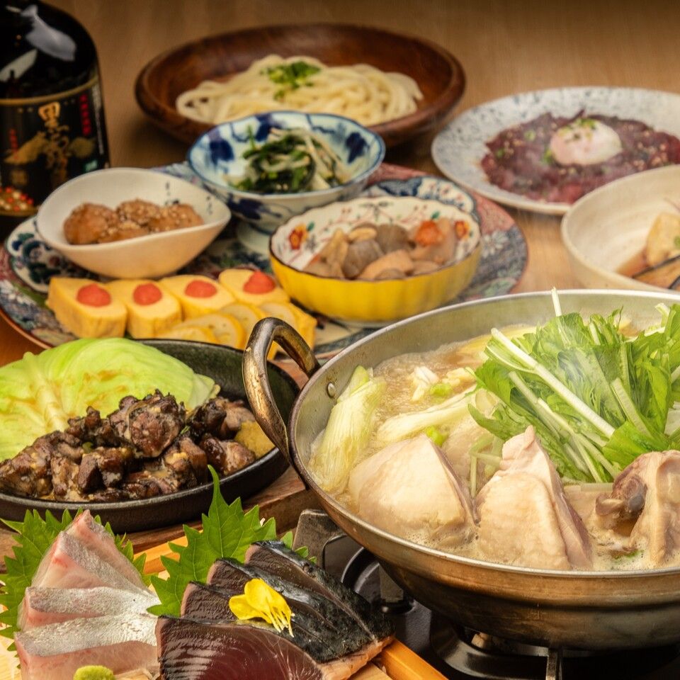 【11月～1月】選べるメイン5種や日南鶏のごろ焼き等　全12品豪華コース　『2.5時間飲放題付き』7,000円（税込）