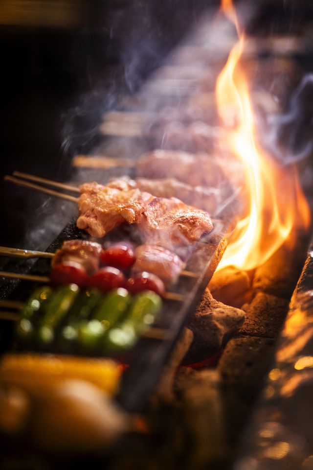 YAKITORI course + pairing including one glass of Dom Perignon