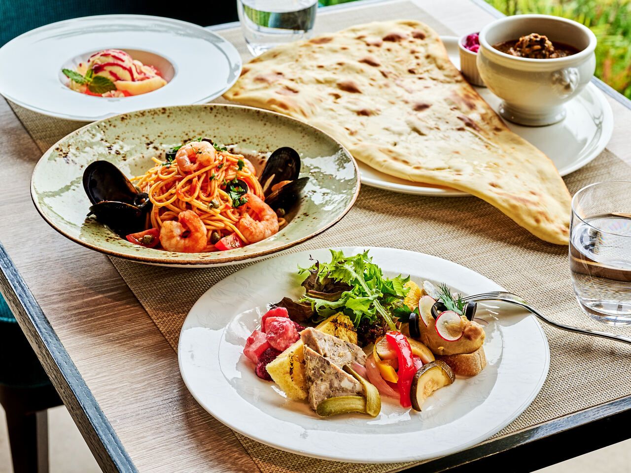 Lunch Set A+乾杯シャンパン1杯付