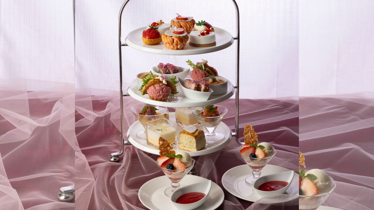 [March 2nd - April 30th] Strawberry Afternoon Tea "ROUGE et BLANC" Park View Guaranteed 2-Hour Plan [Weekdays]