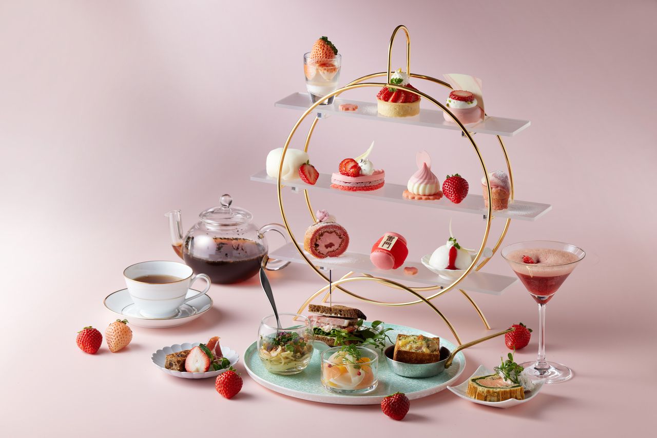 [Guaranteed window seat] Sky View Afternoon Tea ~spring collection~ + toast drink + TWG tea and other free cafe drinks (weekdays)