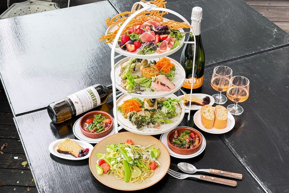 【ディナー】ポキイトコース◇糸島食材の三段スタンド前菜＆アヒージョ・パスタ・デザート（全5品）［2名様～］