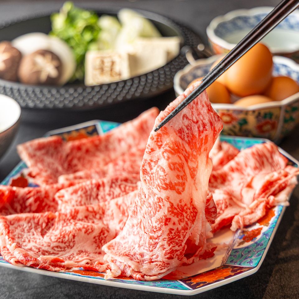 [1 pound] A5 Wagyu Sukiyaki Set