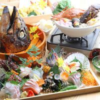 6000円（税込）《ご宴会》生本鮪入り豪華刺し盛りと旬の漁師料理◆2時間飲み放題付き