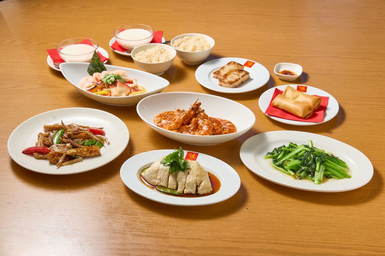 6月〜【ホーカーコース】手軽に楽しめる大人気パーティープラン！定番のスチームチキンライスを含むお料理全8品♪1次会や会社の飲み会におすすめのカジュアルコース