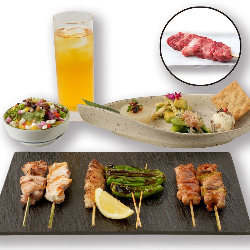 Master-Crafted Daisen Chicken Yakitori & Kuroge Wagyu Beef Skewer Course