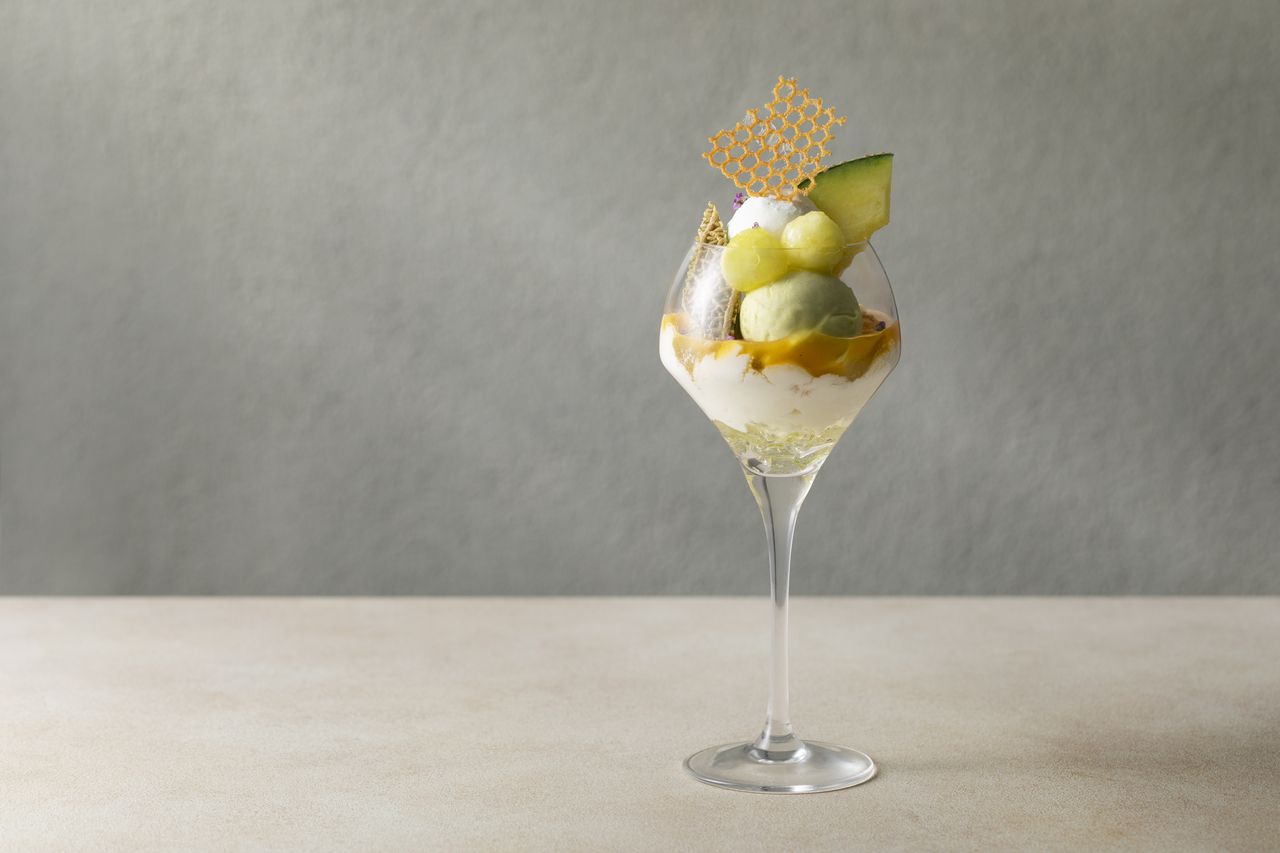 Ripe Melon Parfait with the Fragrance of Melon Blossoms