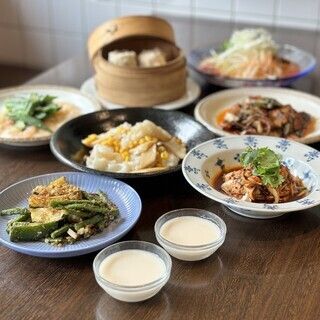 【福コース】アオリイカの青しそ炒め・土鍋麻婆豆腐を楽しむ全7品