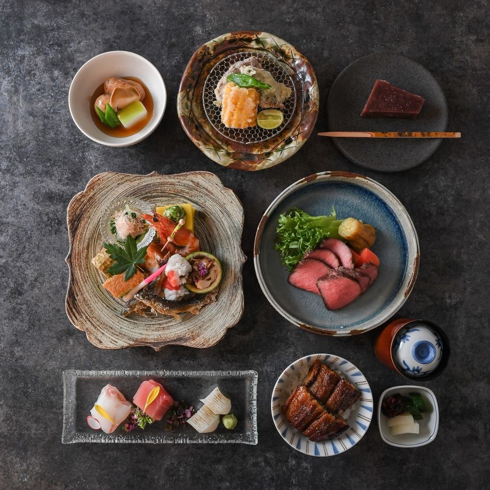 7月8月会席　黒毛和牛サーロインローストビーフと鰻御飯　13,200円