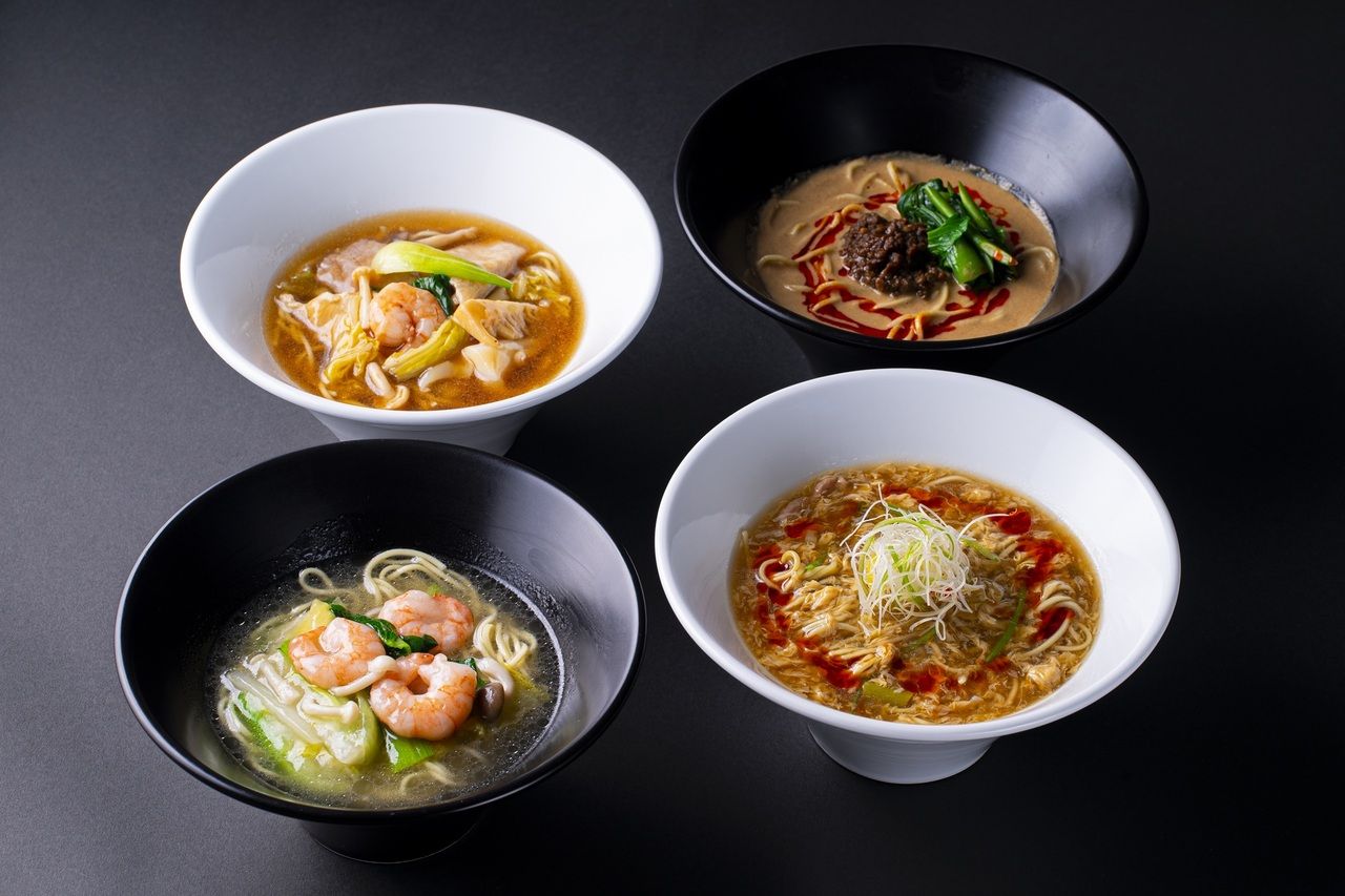 選べる麺と飯セット＆3種の杏仁豆腐 