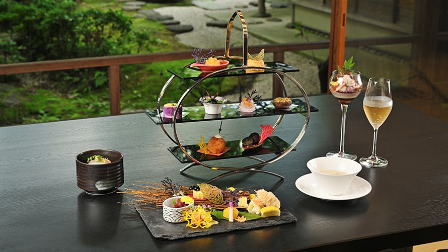 【茶寮】茶寮で楽しむ和のアフタヌーンティー「錦秋の実り」