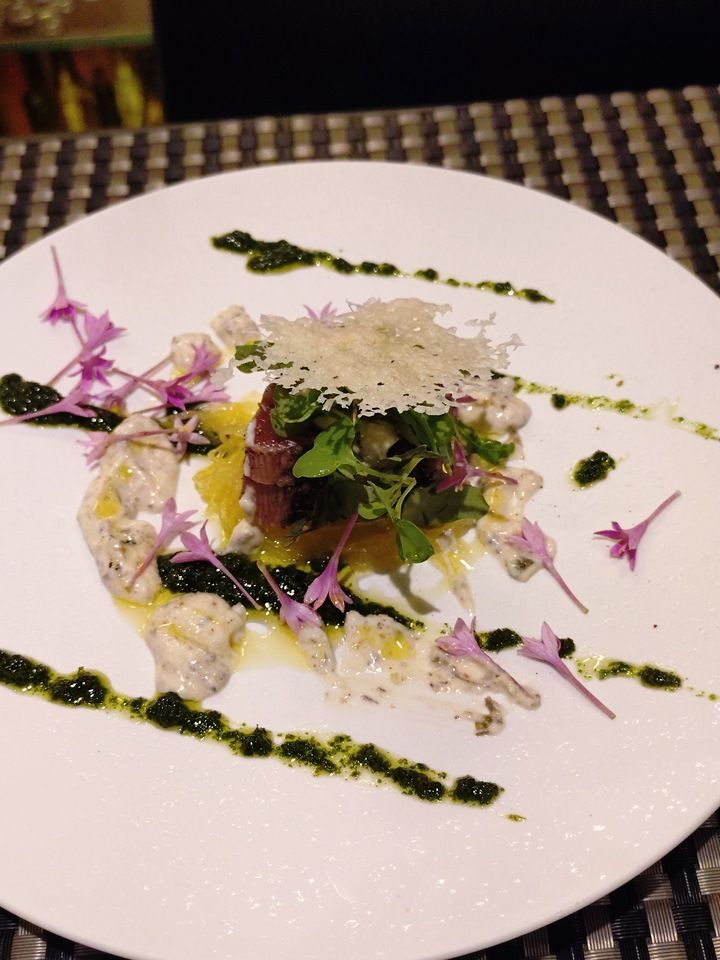 8-course menu