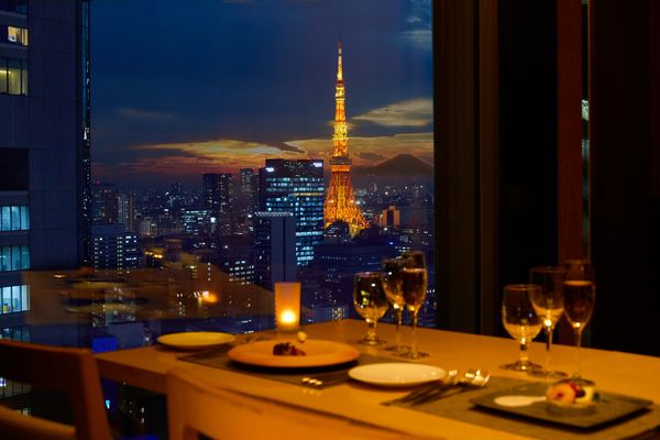 東京タワー方面・窓際席